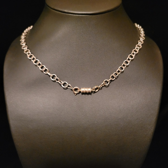 Estate Arylic Blue Beaded Layering Necklace - Picture 4 of 4